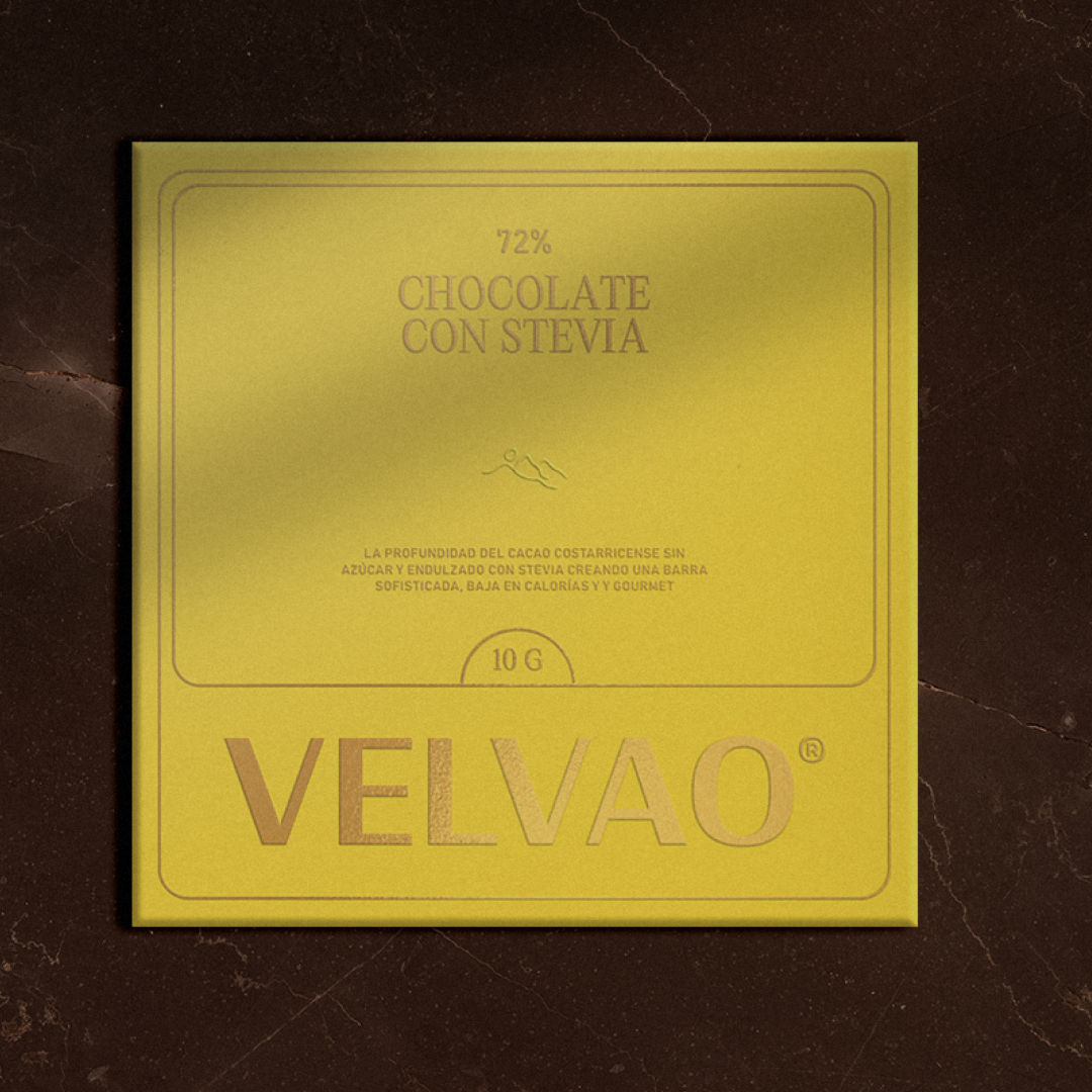 CHOCOLATE CON STEVIA 72% 10G