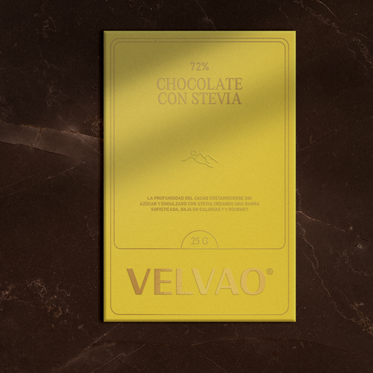 CHOCOLATE CON STEVIA 72% 25G